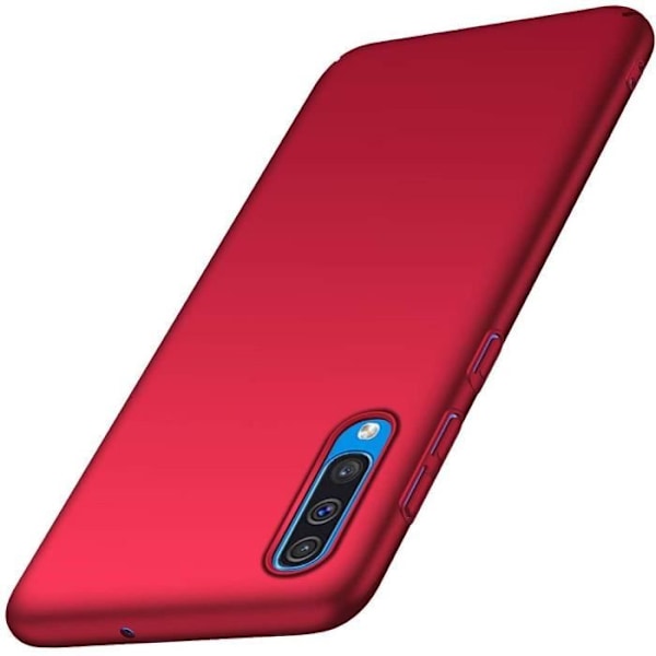 Fodral för Samsung A50 (6,4") Enkelt ljusfärgat ryggskydd Röd Röd