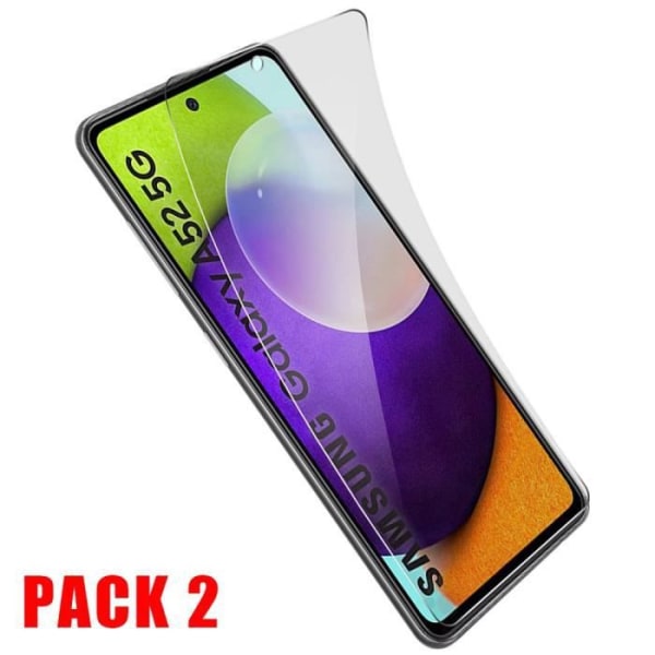 Film til Samsung A52 5G - Pakke med 2 film - Sikker ridsebeskyttelse - Ultratynd Transparent