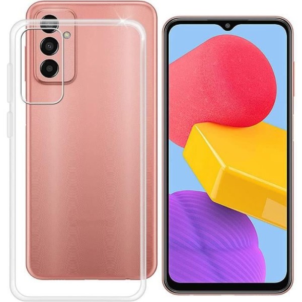 Fodral till Samsung Galaxy M23 5G Transparent Silikon Stötsäkert skydd Ultra Slim Transparent