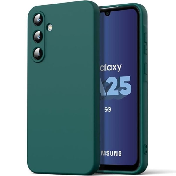 Fodral till Samsung Galaxy A25 5G - Silikon Ultratunn Lätt Stötsäker Midnattsgrön Nattgrönt