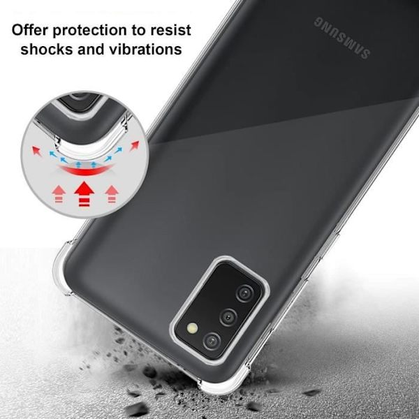 Skyddshölje - PROSHOP - för Samsung A03S - Mjuk Silikon - 4 Förstärkta Hörn - Hög Transparent Motståndskraft Transparent