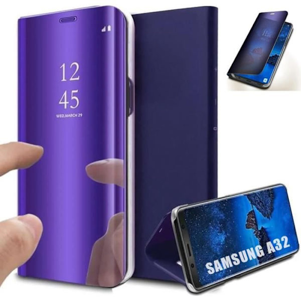 Skyddsskal - PROSHOP - Samsung Galaxy A32 5G - Spegeleffekt - Lila - Hård Lila
