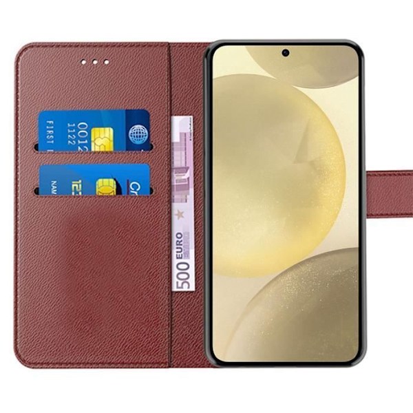 Skyddande skal - BOOLING - Samsung Galaxy A05 - Brun - Plånbok - Stötsäker kastanj