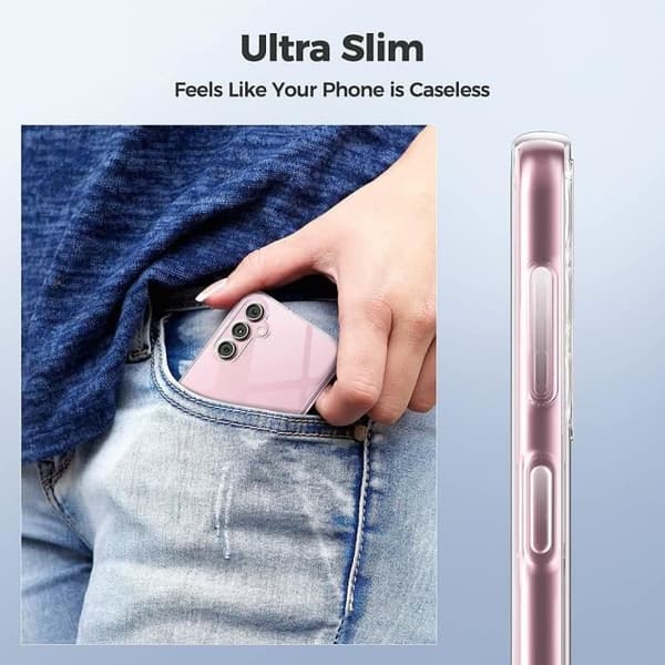 Skyddsskal - BOOLING - för Samsung Galaxy A24 - Flexibelt - Stötsäker - Transparent Transparent
