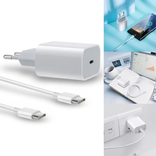 18W USB-C-laddaradapter med typ C snabbladdarkabel för iPhone 11 Pro_7601SD16532