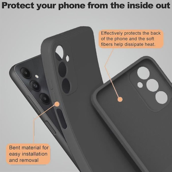 Siliconhölje - Samsung - Galaxy S23 FE - Slim Antichocksskydd - Represistent - Svart Svart