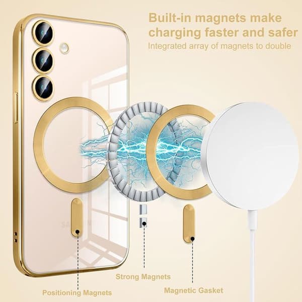 Skyddsskal - BOOLING - för Samsung Galaxy A07 - Guld - Stötsäker - Kameraskydd gyllene
