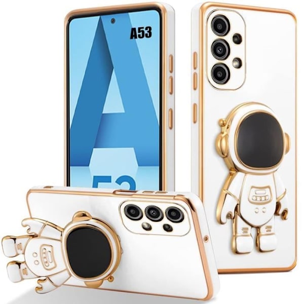 Skyddsskal - BOOLING - Astronaut - Silikon - Vit - Kompatibel med Samsung Galaxy A53 5G Vit