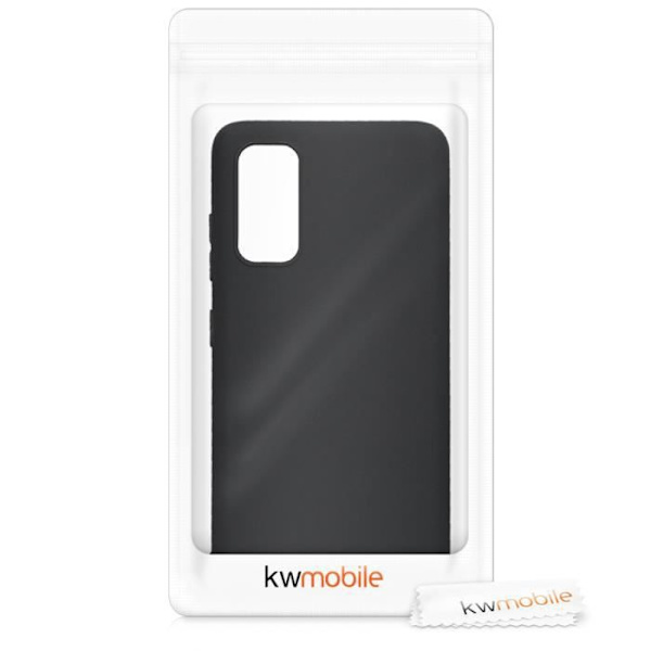 Coque - kwmobile - Samsung Galaxy S20 - Matt svart silikon - Hel skydd - Modern design Svart