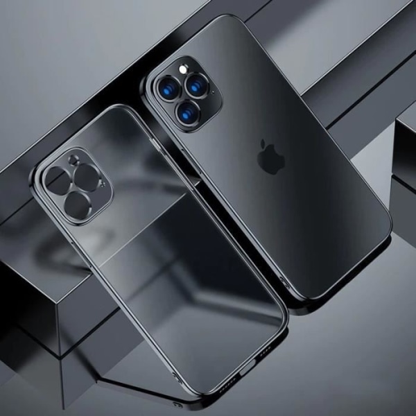 Cover til iPhone 13 Pro Max (6,7') Sort og 2 skærmbeskytter af hærdet glas Svart