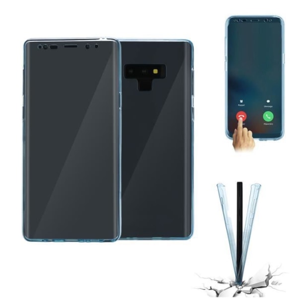 Transparent Crystal 360 Full Silikon Hybrid Fodral Skins för Samsung Note 9 yel870