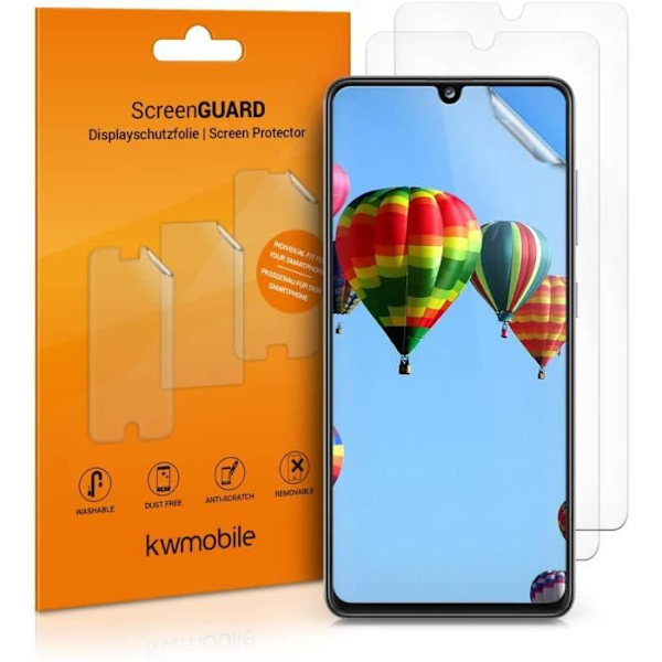3X Skärmskydd Kompatibel med Samsung Galaxy A41-3X Telefon Skärmskydd av genomskinlig plast