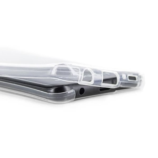 För Samsung Galaxy S9 5.8": Ultratunnt silikongelfodral 360° Fullständigt skydd fram och bak + Mini Stylus - TRANSPARENT