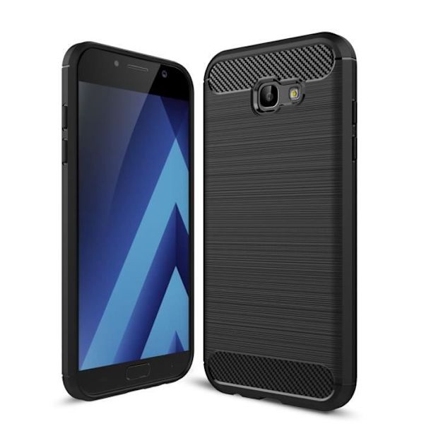 Stötsäkert fodral - Samsung - Galaxy A7 (2017) A720 - Silikon TPU - Smal - Svart Svart