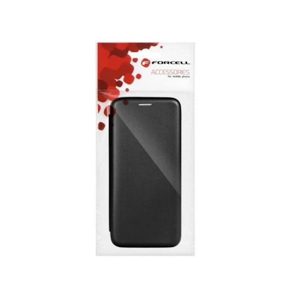 Foliofodral - Forcell - Samsung Galaxy A21s - Svart - Mjukt fodral - Magnetisk stängning svart och klar