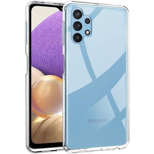 Transparent fodral till Samsung A32 4G - PROSHOP - Mjukt förstärkt skydd - Anti-chock silikon Transparent