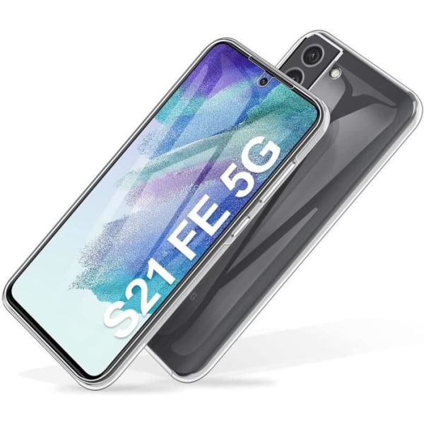 Fodral för Samsung S21 FE (6,4") Anti-Shock Transparent TPU Anti-Scratch 360 graders skydd Mjukt