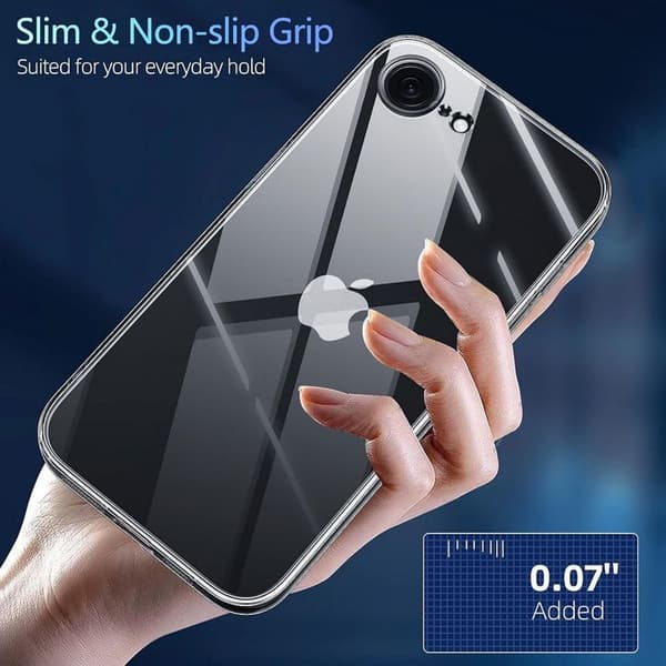 Siliconfodral - BOOLING - för iPhone 17e - Transparent Mjuk Skydd Anti-Rip Transparent