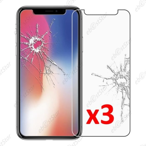 ebestStar ® Pack x3 skærmbeskytter i hærdet GLAS til Apple iPhone X 5.8", iPhone 10