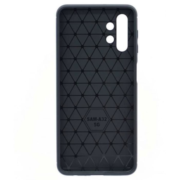 Blødt etui - Samsung - Galaxy A32 5G - Sort - Børstet carbon effekt - Optimal beskyttelse sort