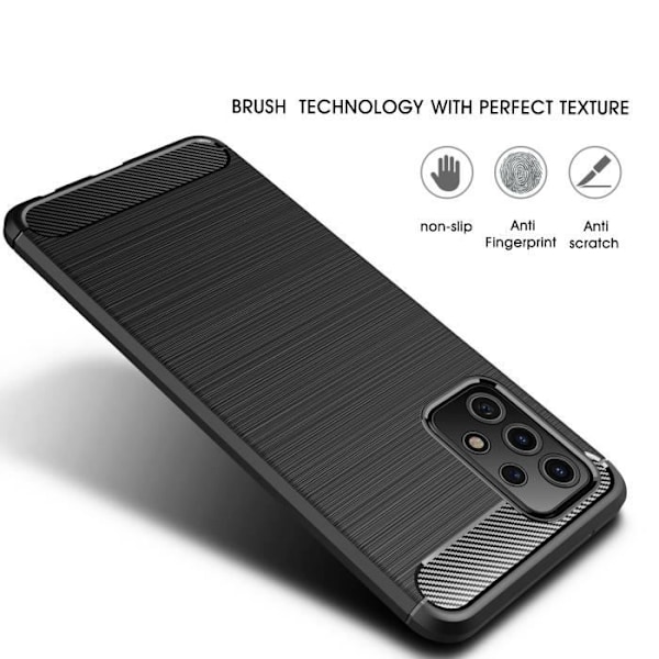 Coque Samsung Galaxy A52 5G - FRANCIS-R - Svart - Lätt Stötdämpande Flexibel Svart