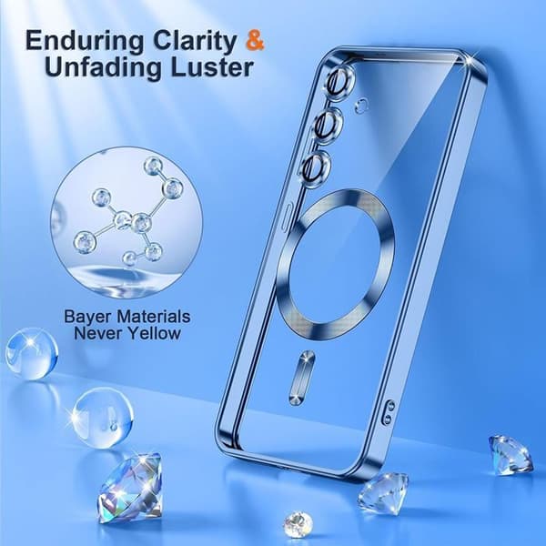 Skyddsskal - BOOLING - för Samsung Galaxy A07 - Silikon - Magnetring - Stötsäker Blå