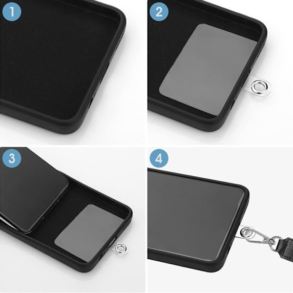 Skyddsfodral för Samsung Galaxy S25 Plus (Galaxy S25+) med justerbar rem - BOOLING Transparent