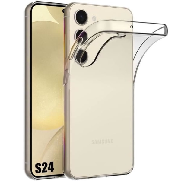 Genomskinligt fodral till Samsung Galaxy S24 - Hög motståndskraftig stötsäker silikon