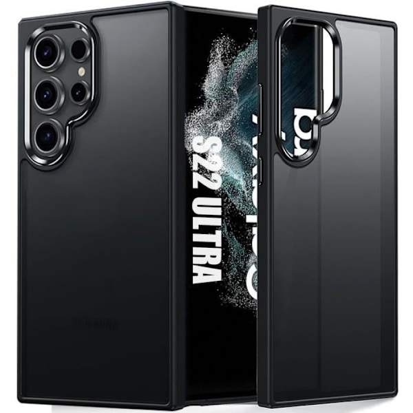 Fodral för Samsung Galaxy S22 Ultra, skyddande anti-skrapa Stötsäker hård rygg genomskinlig