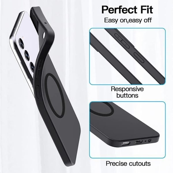 Coque silicone - Samsung - Galaxy A15 4G-5G - Anti-reportrisk skydd - Ultrafin - Flexibel Svart