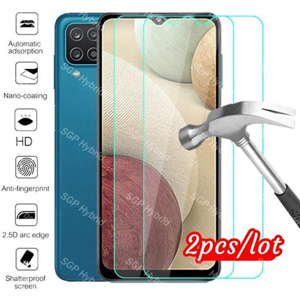 2st För Samsung A12 För samsung galaxy a12 härdat glas för samsung a12 a 12 2021 skärmskydd samsun galaxy i a 12 fi