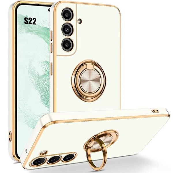 Skyddsskal - BOOLING - för Samsung Galaxy S22 - Mjuk - Vit - Slim - Lätt att rengöra Vit