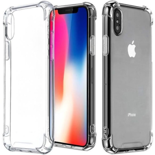 iPhone X cover - Okmall - Gennemsigtig model - Blød - TPU - 360° beskyttelse Transparent