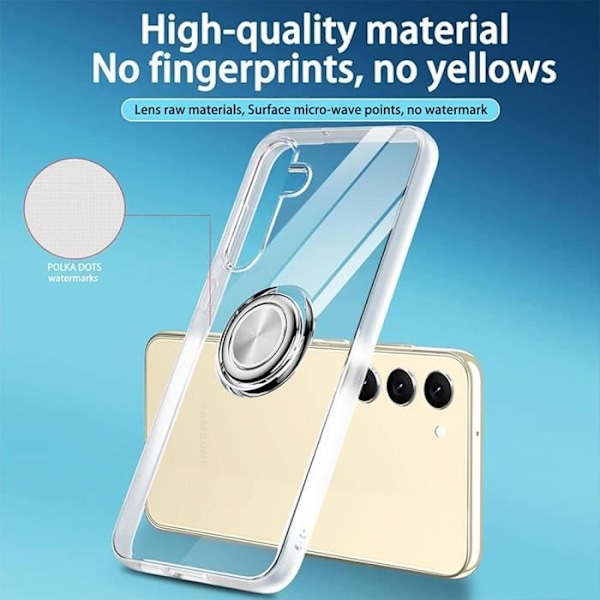 Skyddande skal - BOOLING - Samsung Galaxy S24 - Mjuk Silikon - Stötsäker - Transparent Transparent