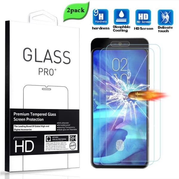 Skärmskydd - Härdat Glas - Samsung Galaxy A80 - 2-Pack - Repellerande - HD-skydd