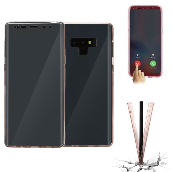 Crystal Clear 360 Hybrid Silicone Full Case Skins för Samsung Note 9 CXX238