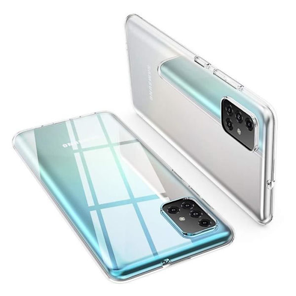 Skyddsfodral - Toproduits® - Samsung A71 - Genomskinlig - Flexibel - Härdat glas Transparent