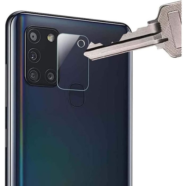 2 bakre kamera härdat glasögon för Samsung Galaxy A21s - BOOLING - Transparent - härdat glas Transparent