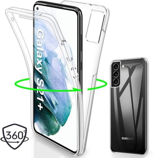 Etui til Samsung S21 Plus 5G Anti-shock 360 grader fuld beskyttelse Transparent