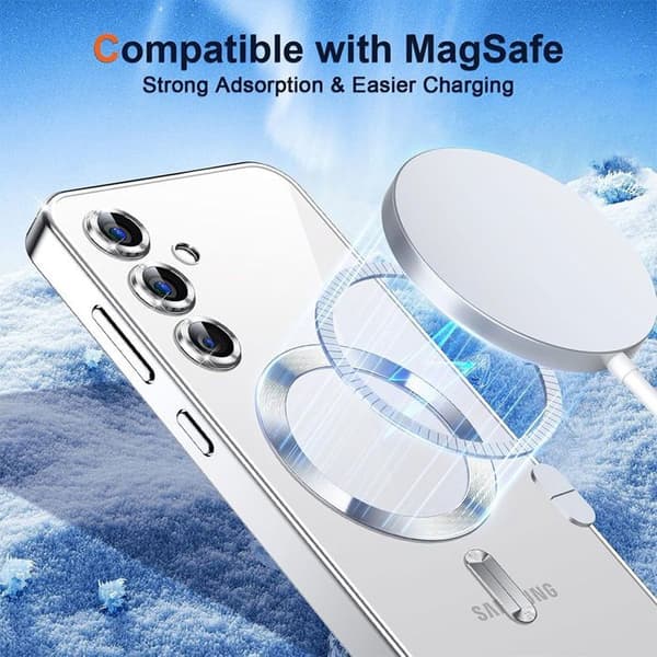 Skyddsskal - BOOLING - för Samsung Galaxy A07 - Silver - Stötabsorberande - Kameraskydd Silver
