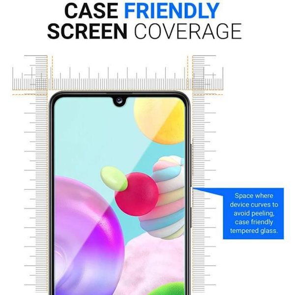 Härdat glas för Samsung Galaxy A41, [bubbelfri] 9H hårdhet Anti-Oil-Anti-Drop-Anti-Scratch-Anti-Fingerprint Film