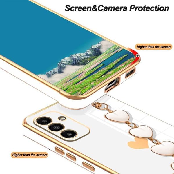Siliconfodral - BOOLING - för iPhone 17e - Repfria med Hjärnarmband - Vit Vit