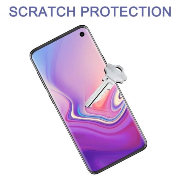 [2-pack] Svart heltäckande skärmskydd för Samsung Galaxy S10 6,1" härdat glasskydd