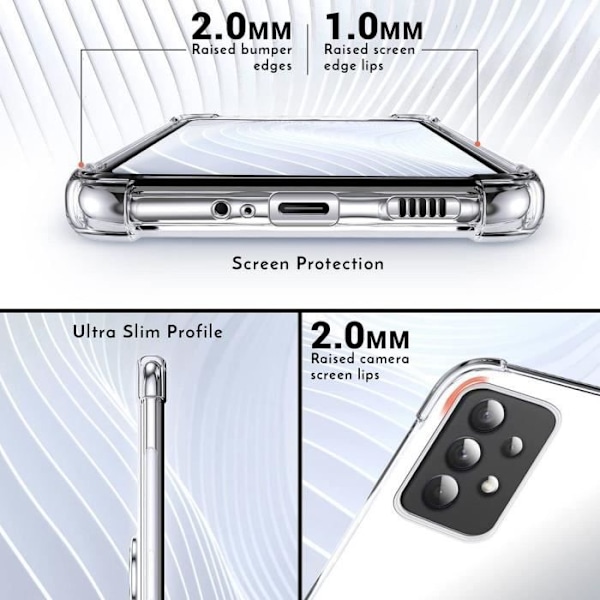 Coque - BOOLING - Samsung Galaxy M33 5G - Transparent - Rotationsringstöd - Stötdämpning Transparent