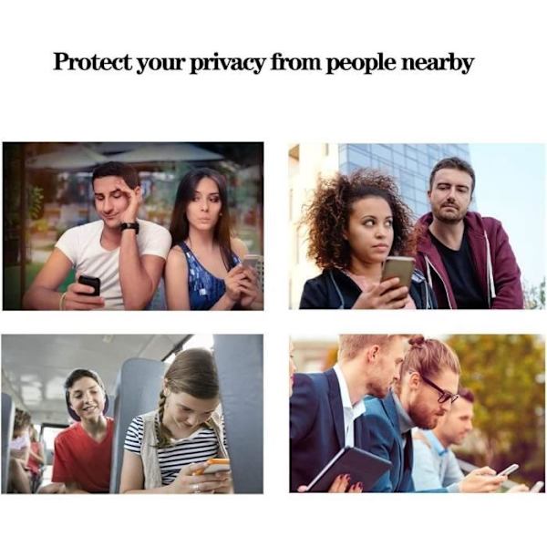 3 Anti-Spy Tempered Glasögon för Samsung Galaxy A51 Stötsäkert skydd Svart