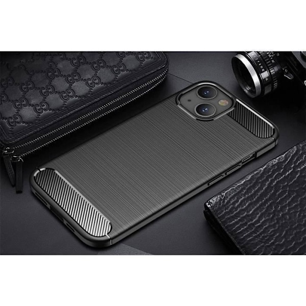 Skyddande Skal för iPhone 14 Plus - BOOLING - Flexibelt - Svart - Stötabsorberande - Ultra Lätt Svart