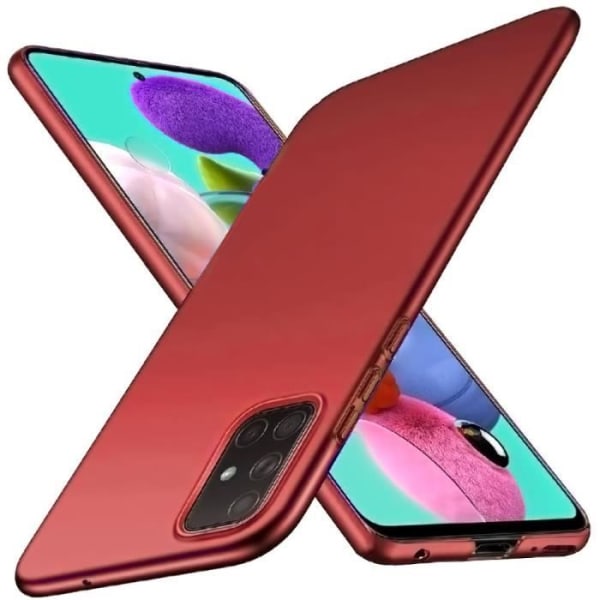 Fodral för Samsung A51 (6,5") Bekvämt enfärgat mjukt skydd Röd