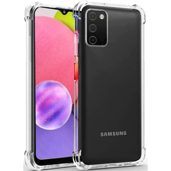 Skyddshölje - PROSHOP - för Samsung A03S - Mjuk Silikon - 4 Förstärkta Hörn - Hög Transparent Motståndskraft Transparent