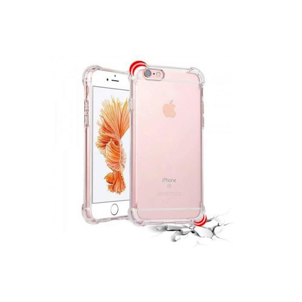 Fodral - INECK - iPhone 6/6s - Genomskinlig silikon - Anti-chock skydd - Flexibilitet Transparent