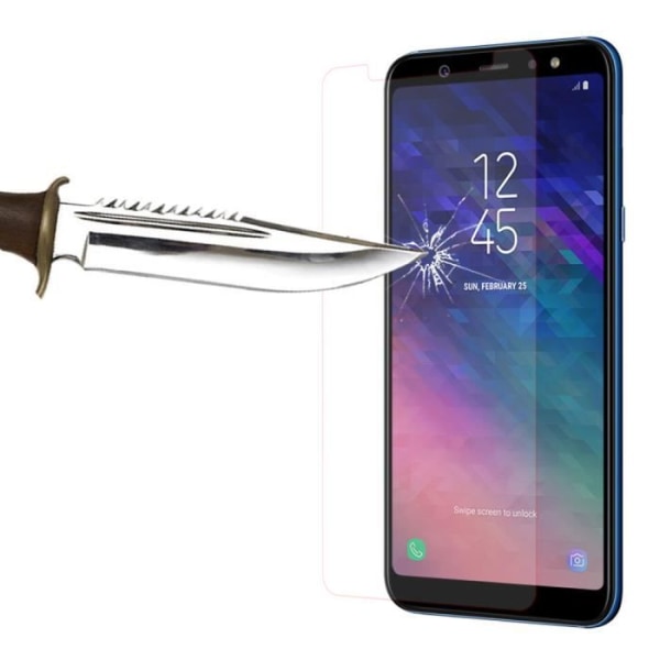 Skyddsglas - VCOMP - 2-pack - Härdat glas - Repbeständigt - För Galaxy A6+/A6 Plus